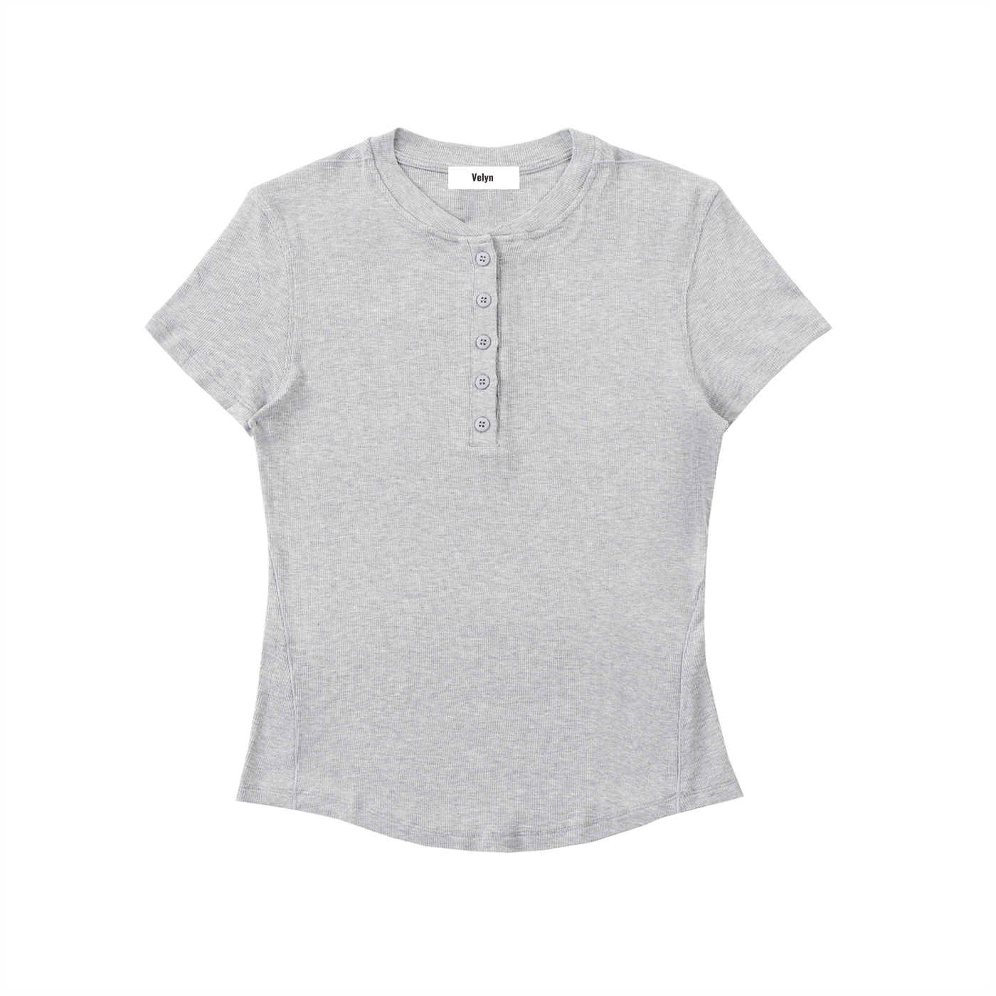 Modal Bodycon Henley Shirt