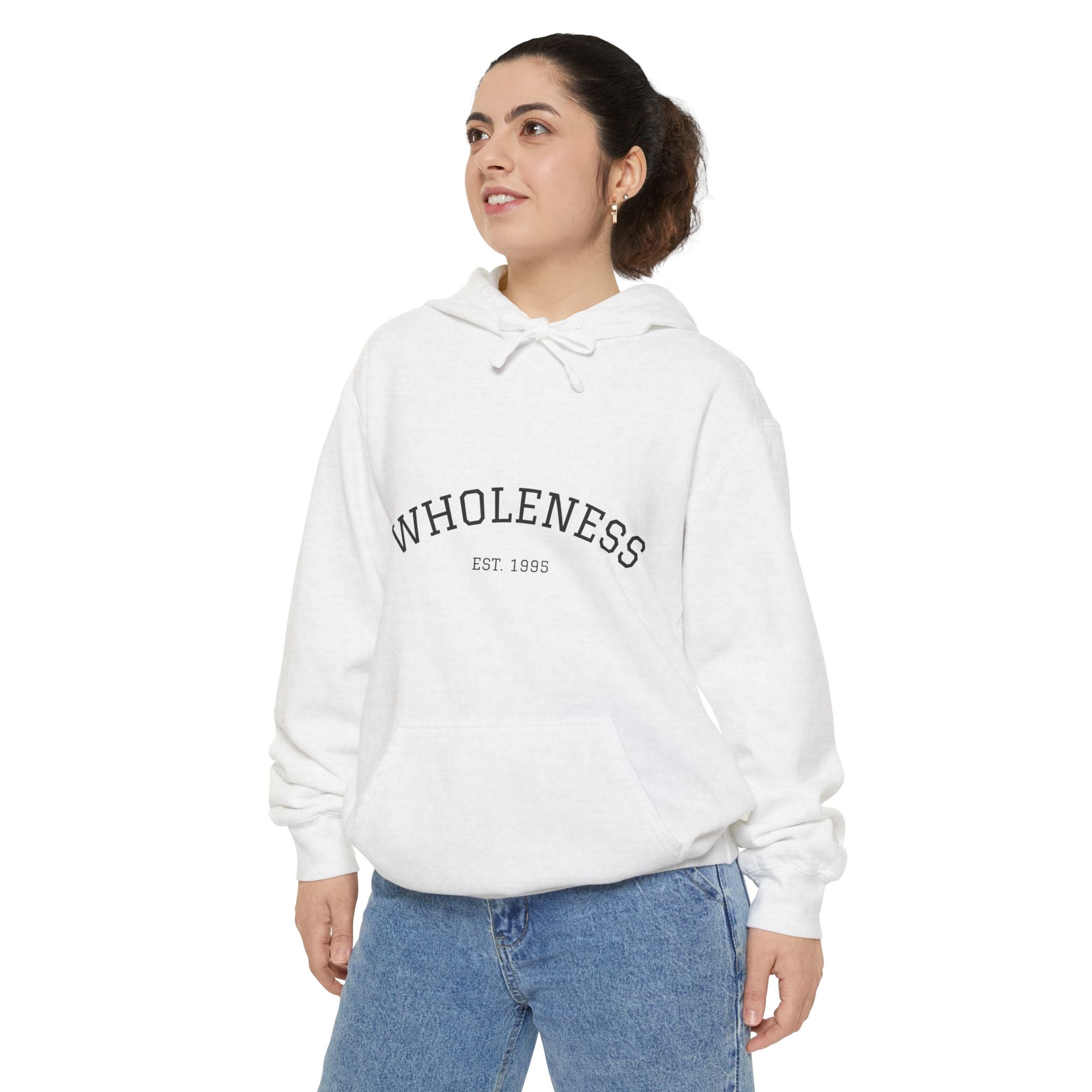 Wholeness Hoodie – Minimal Arch Logo Pullover